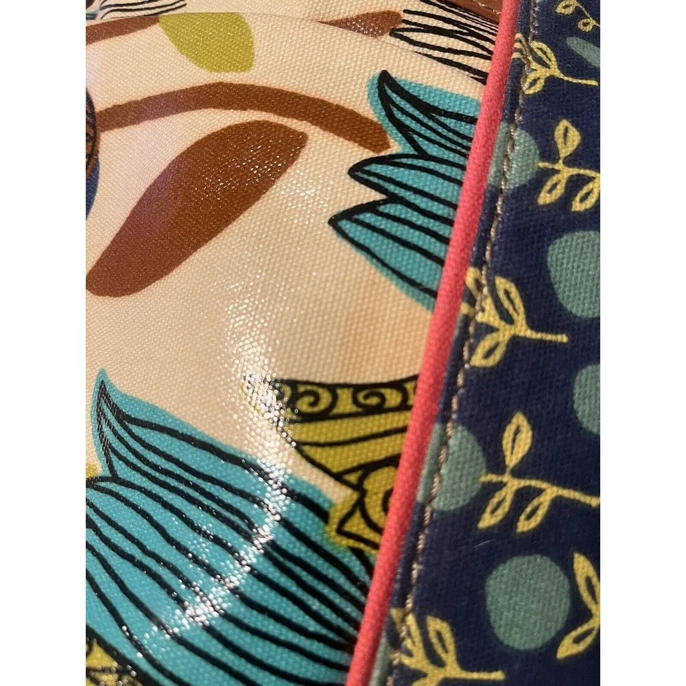 FOSSIL Key-per Coated Canvas Floral Multi-Color Travel/diaper/Laptop Bag